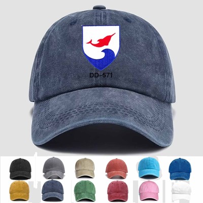 Custom Embroidered Hat USS Claxton DD-571 Destroyer Ship, Trucker Hat, Gift Idea
