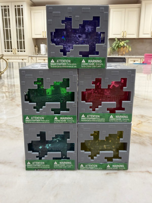 MINECRAFT JELLY CUBES - Viral Squishy IN HAND NEW + RARE - Complete Set [5]   
