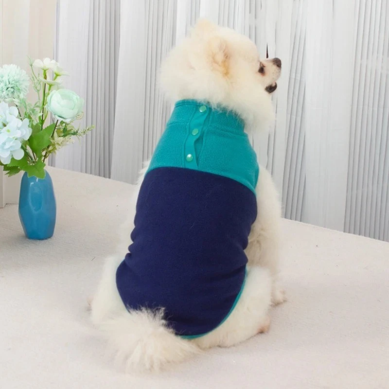 Warm Fleece Dog Vest – Small Dog Puppy Jacket for Chihuahua, Shih Tzu, Pug & Cat - Image 2 of 4