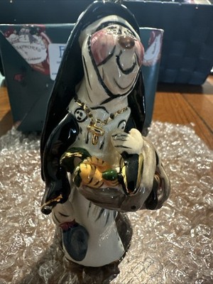 Vintage Blue Sky  Sister Marie GreenThumb  Nun Ornament Signed Heather Goldminc