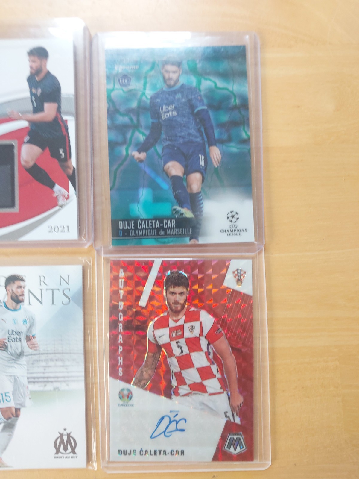 Duje Caleta Car Croatia CARD LOT Obsidian National Treasures 10/10 Auto Futera view 4