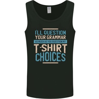 Ill Frage Ihr Grammatik Lustig Englisch Herren Tanktop
