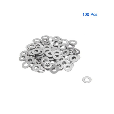 #ad #ad 100Pcs M1.6x4mmx0.3mm Stainless Steel Metric Round Flat Washer for Bolt Screw $12.99