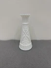 Anchor Hocking Vintage Milk Glass Bud Vase 6-inch Stars and Bars Pattern