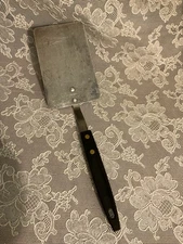Vintage Stainless USA Spatula Turner Flipper Black Handle 10.75”