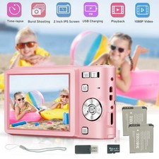 50MP Compact Digital Camera LCD Screen 16X Zoom HD 1080P Mini Cam Kids Gifts