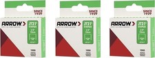 Arrow 276 JT21 3/8-Inch / 10mm Staples, 1000 Staples, Pack of 3