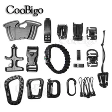 5x Assorted Buckles Grimloc Tactical Backpack D Ring Paracord Bracelet Pipe Clip