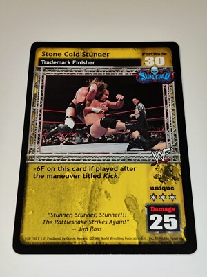 WWF WWE Raw Deal CCG Stone Cold Stunner Promo 2000 Steve Austin