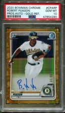 2020 Bowman Chrome Robert Puason Prospect Auto Gold Refractor #/50 PSA 10 POP 6