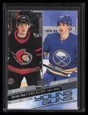 2020-21 Upper Deck #500 Young Guns Checklist (Tim Stutzle / Dylan Cozens)