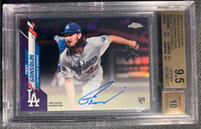 2020 Topps Chrome Tony Gonsolin Auto Purple Refractor /250 BGS 9.5 TRUE GEM MINT
