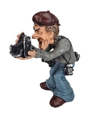 Funny Job Figur Fotograf Paparazzi Presse Geschenkidee Dekoration 12 cm Deko