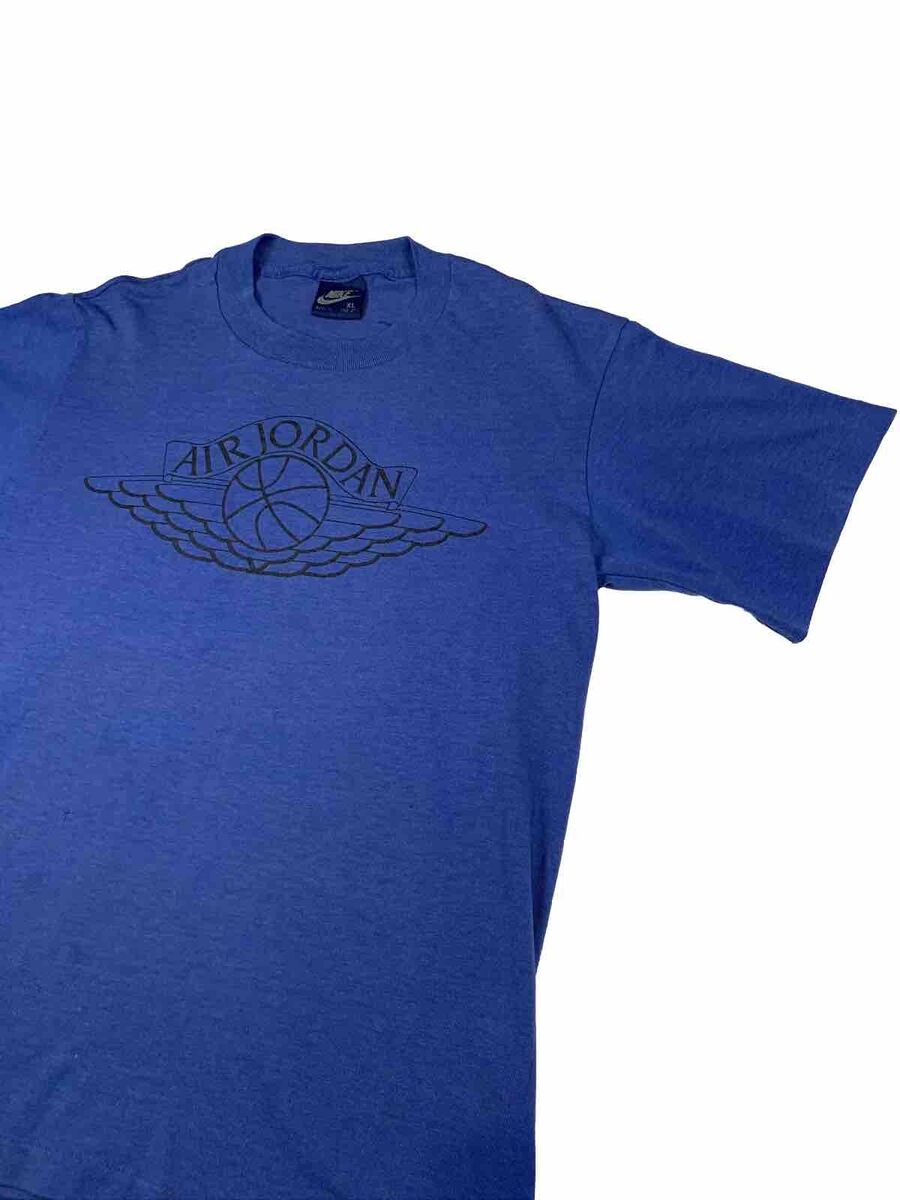 VTG Nike Air Jordan Wings T-shirt 1985 OG Boys XL Blue Tag VTG Nike Air Jordan Wings T-shirt 1985 OG Boys XL Blue Tag