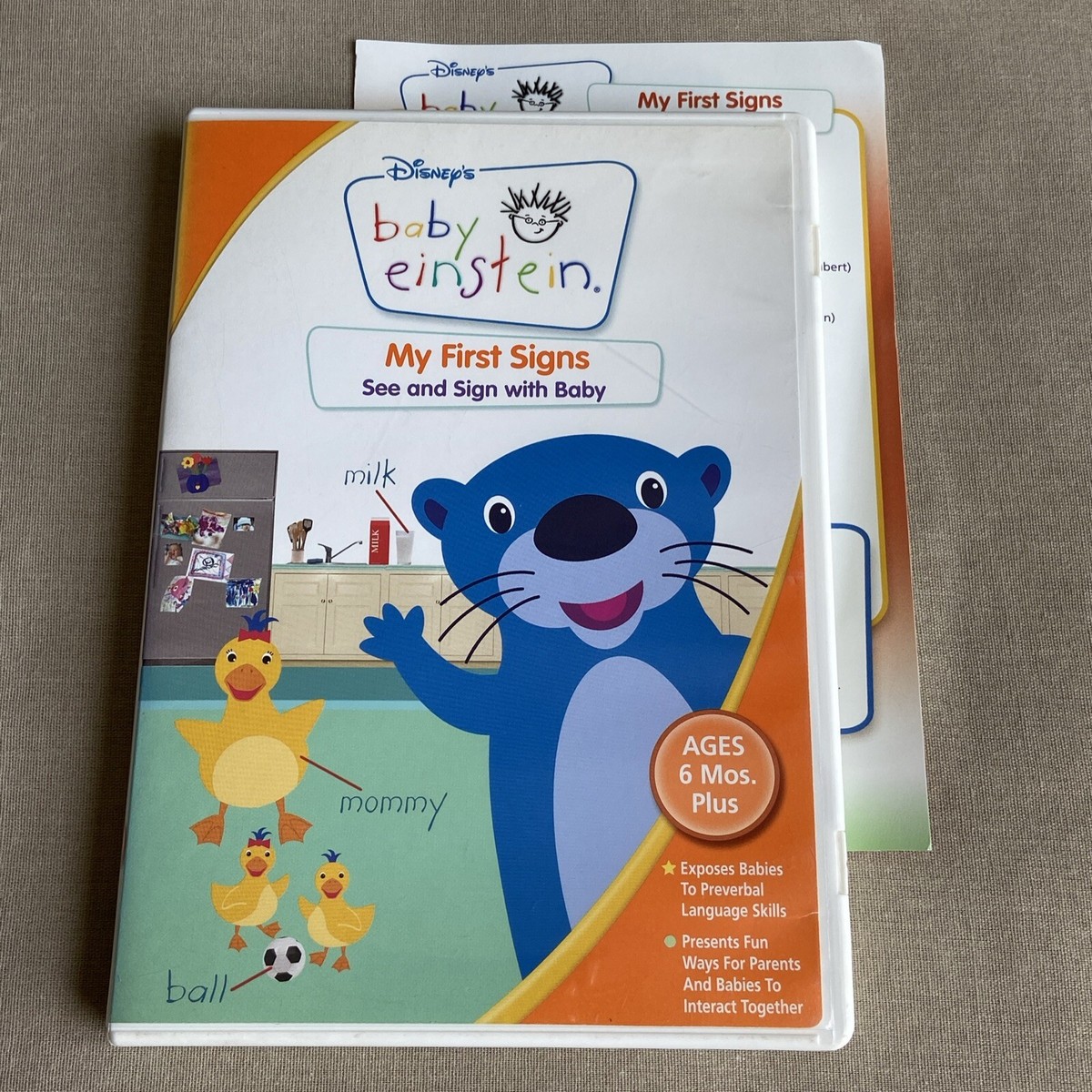 Disney's Baby Einstein: My First Signs (DVD 2007 w/ Guide