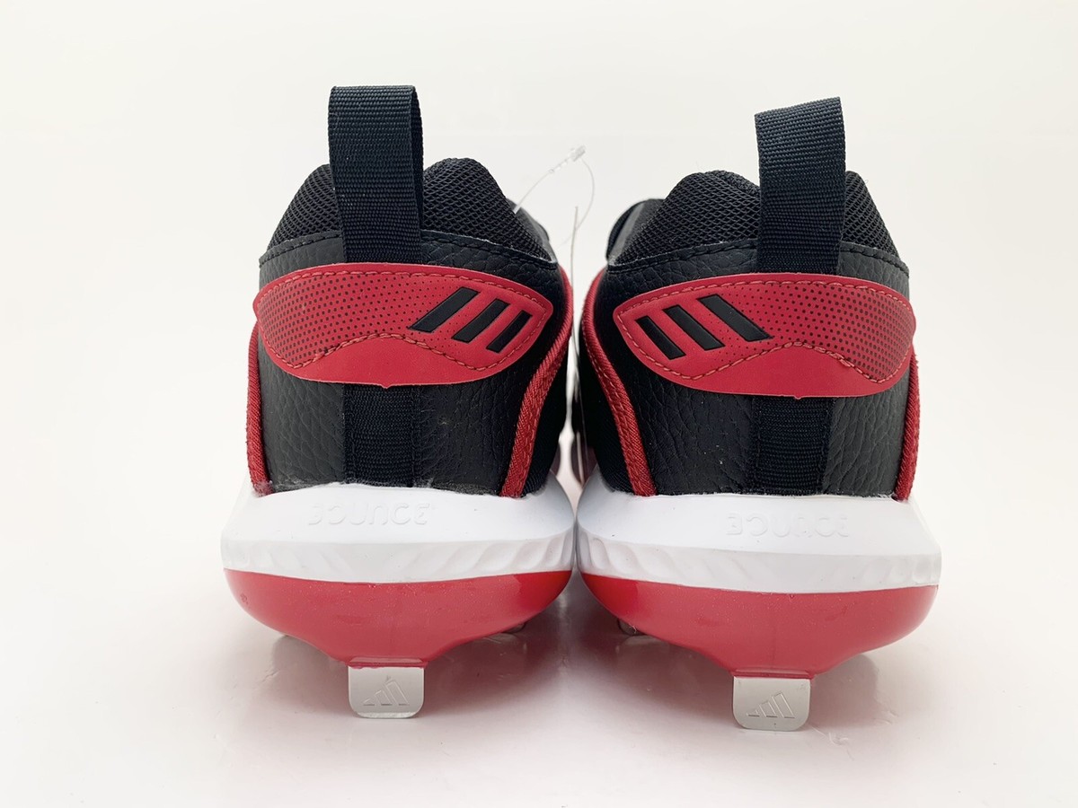 Adidas Icon 6 Bounce Baseball Metal Cleats Red Black White  display picture 2