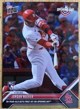 2023 Topps Now #7 Jordan Walker RC St. Louis Cardinals Opening Day