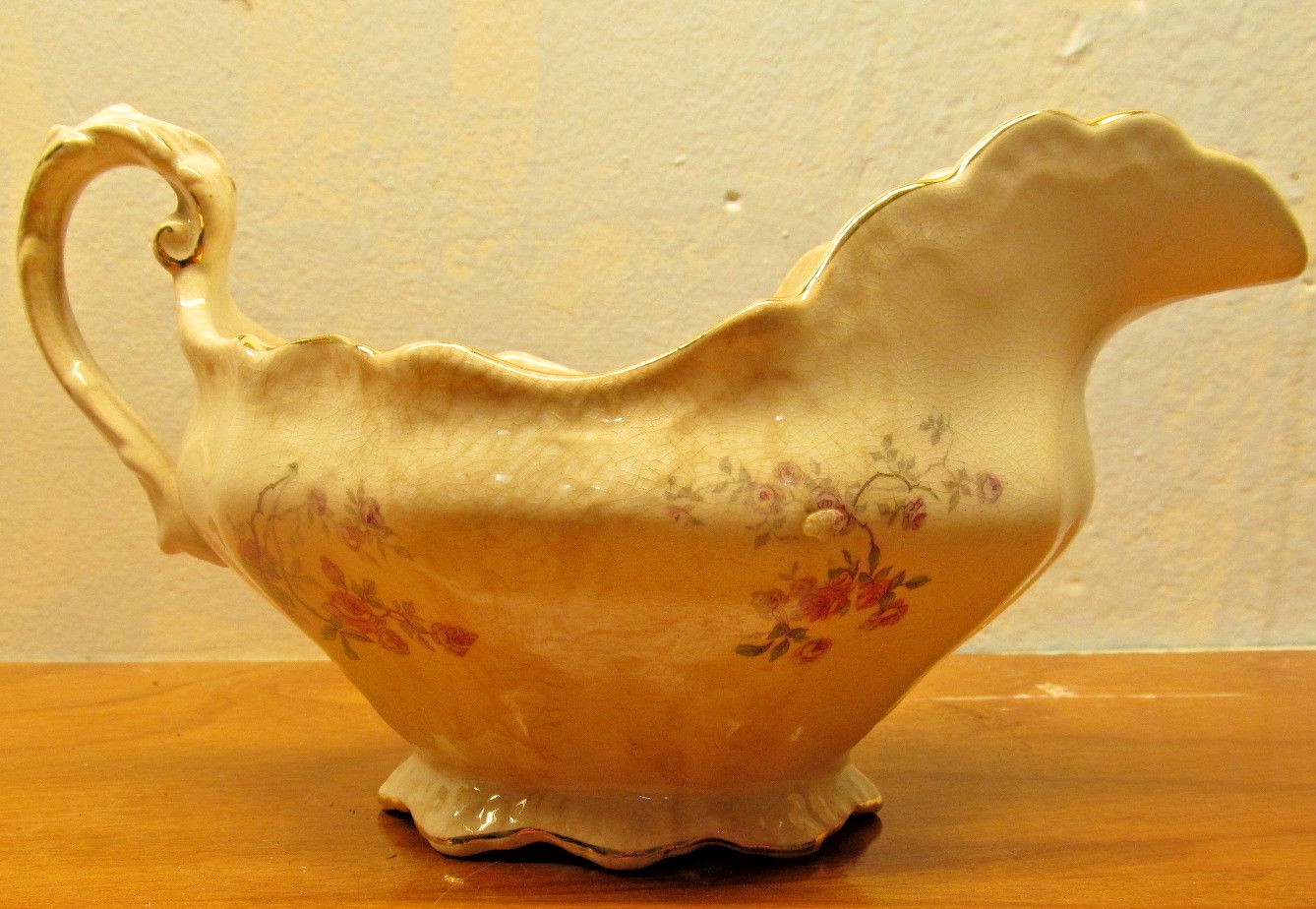 antique buffalo pottery gravy boat eBay
