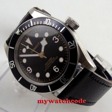41mm Corgeut Black Dial Sapphire Glass NH35A Miyota 8215 Automatic Mens Watch