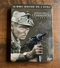 World War II: Commando Collection (DVD, 2010, 4-Disc Set, Tin Case)