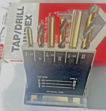 Huot 12650 DRILL AMERICA DRILLS  N.F. Taps 6-40 - 1/2"- 20 Jobber Tap Drills