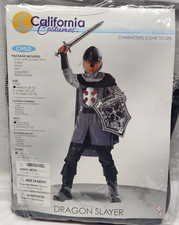 California Medieval Knight DRAGON SLAYER Fancy Costume Child Med 8-10