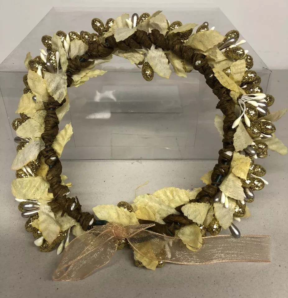 Fotografia de bebê recém-nascido adereço menina menino tiara brilho halo dourado - Imagem 2 de 2