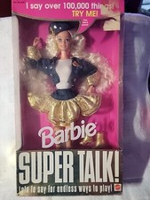 Vintage 1994 Barbie Super Talk Barbie Talking Doll Mattel 12290 NEW Sealed