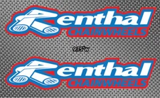 2x 9.75" Renthal Shroud Swingarm Bike Truck Decals MX Sticker Graphics DRZ KTM