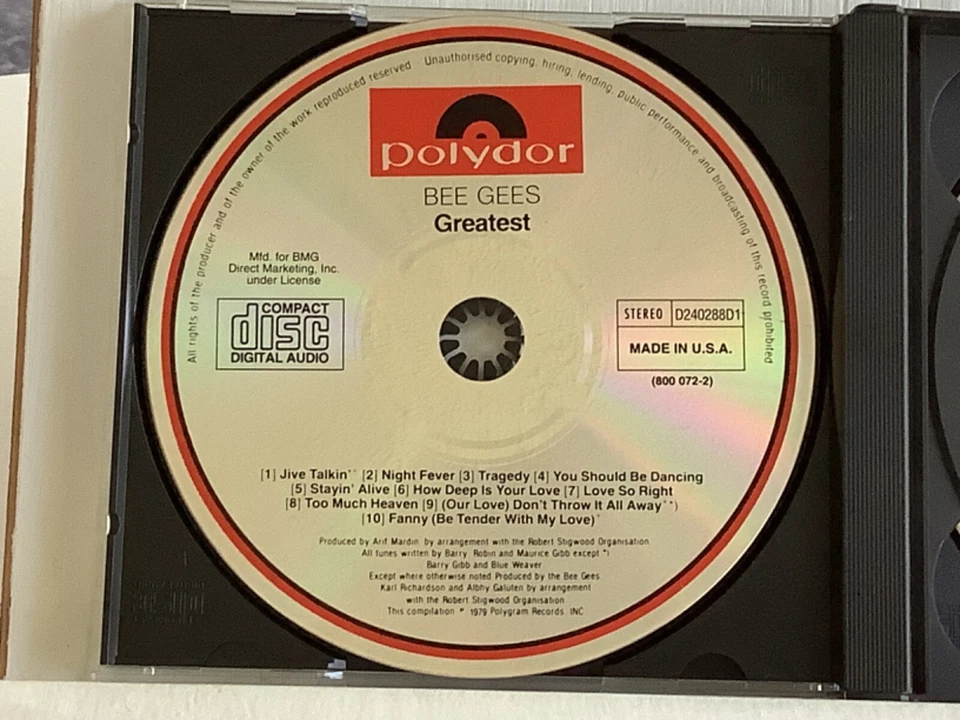 Greatest by the Bee Gees (CD, Album, 1979, 2 MINT discs, Polydor Records) Boxset - Image 4 of 4