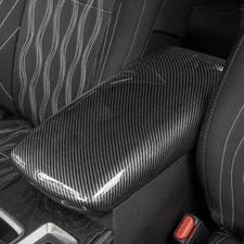 Carbon fiber look Central armrest storage box Cover For Nissan Altima 2019-2023