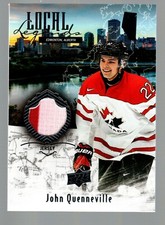 2016-17 Upper Deck Team Canada Juniors Local Legend Relic #LLJQ John Quenneville