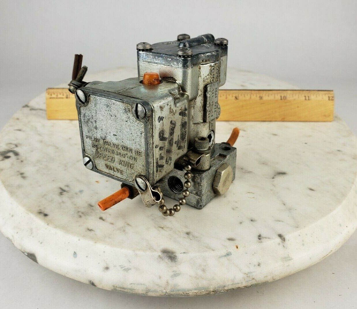 Used Parker Bellows K065-7033 120v Pilot Valve Air Speed King Pneumatic