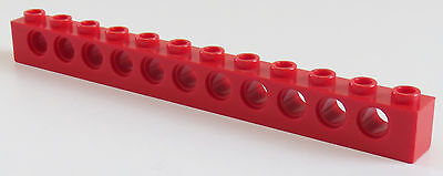 Lego 50 rote Techniksteine 1x4 mit Loch 3701 Neu Steine in rot red bricks