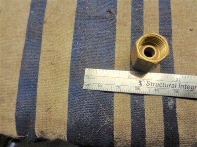 Coupler Fitting, Brass Inverted Flare Union, 1/4 - 1/4 NPT, 11/16'' Long