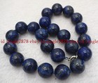 Blue Gemstone Necklace Natural Blue Lapis Lazuli Round Bead Necklace &ndash; 20" Beaded Strand, Over 1269 CTS &ndash; Dyed Gemstone Beauty Dyed Lapis Lazuli
