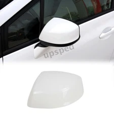 White Left Driver Side Car Rearview Mirror Cap Cover For Honda Civic 2012-2015