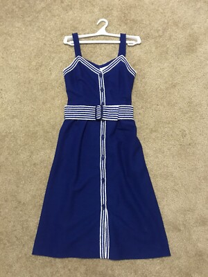 HANRO Siesta Switzerland Button front Dress sz 38 S Vintage | eBay