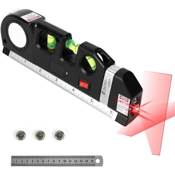 Precision Multi-Purpose Laser Level with Measuring Tape 1 Pcs