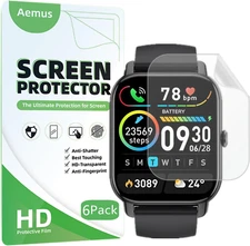 Compatible for Nerunsa P66D 1.85" Smart Watch Screen Protector (6 Pack) Compatib
