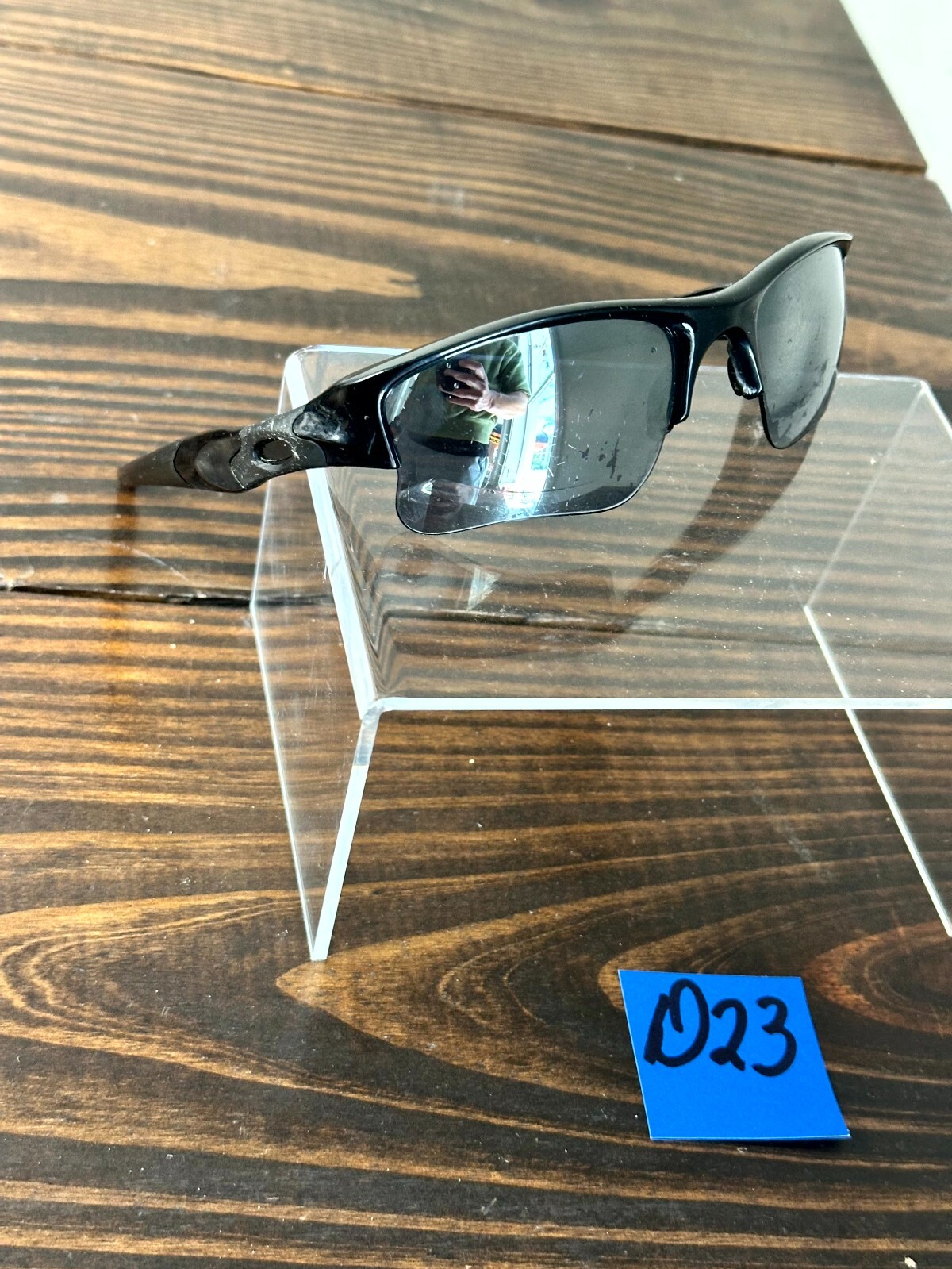 Oakley Flak Jacket Polished Black Sunglasses Frame Wrap