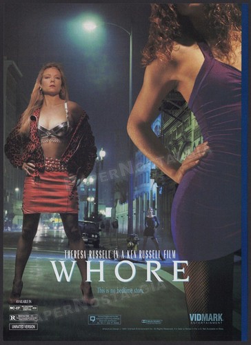 WHORE__Original 1991 Trade print AD / ADVERT__Theresa Russell__Ginger Lynn__Ken - Picture 2 of 3