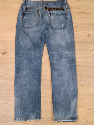 Takeshy Kurosawa Size 31x31 Distressed Custom Blue Denim Jeans READ!!!