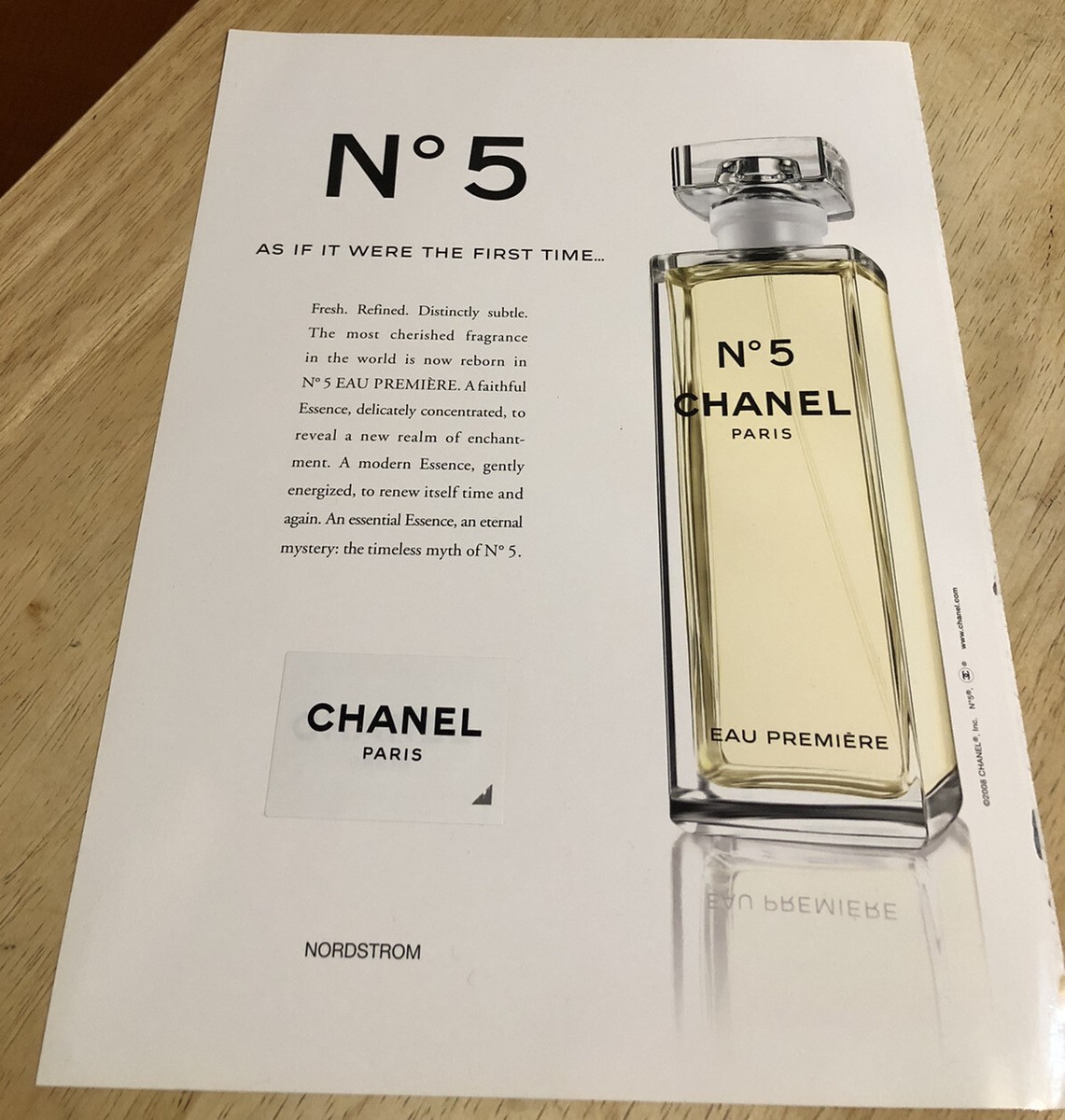 2008 NICOLE KIDMAN for Chanel No 2-sided Magazine Ad w/ Scent