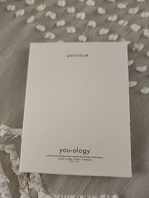 Younique refreshing biocellulose mask 4 count