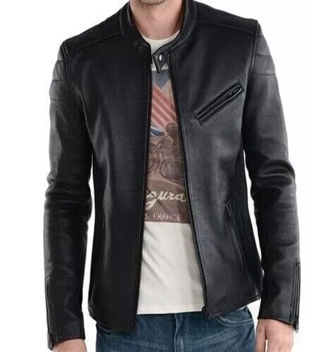 Mens Jackets New Stylish Explore Decent Leather Motorcycle Genuine Lambskin