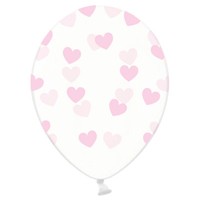6X Luftballons Herzen Rosa Hochzeit Geburtstag Partydeko Taufe Luftballon