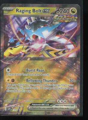 Raging Bolt SVP145 Near Mint Holo Scarlet & Violet Black Star Promo Pokémon TCG