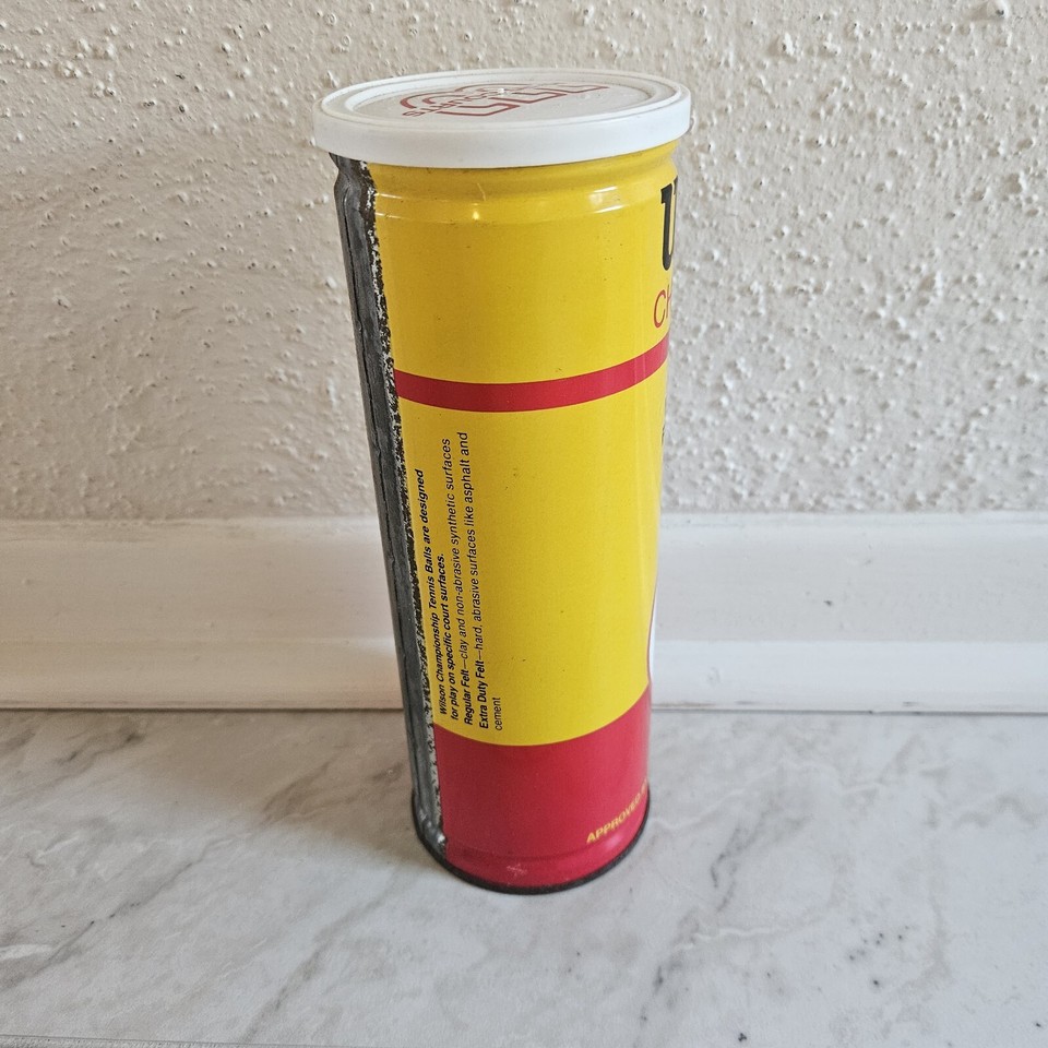 Unopened Vintage Wilson Championship Tennis Balls Can Optic Yellow