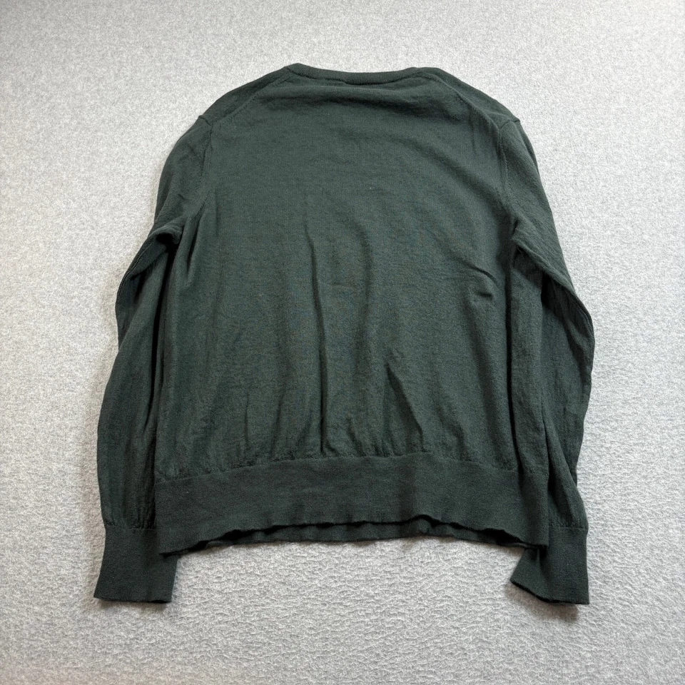 Armani Exchange Merino Wool Sweater Men XL Green Jumper Capsule Academia READ - Image 2 of 4